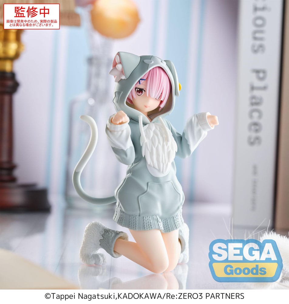 Re:Zero Starting Life in Another World Yumemirize PVC Statue Ram Mofumofu Package 11 cm